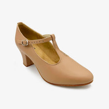 Load image into Gallery viewer, SO DANCA Chrissie CH40 2" Heel Man-Made Leather T-Strap Character Shoe