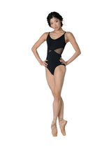 Load image into Gallery viewer, Ladies DANZNMOTION Alexis Camisole Leotard with Mesh Inserts