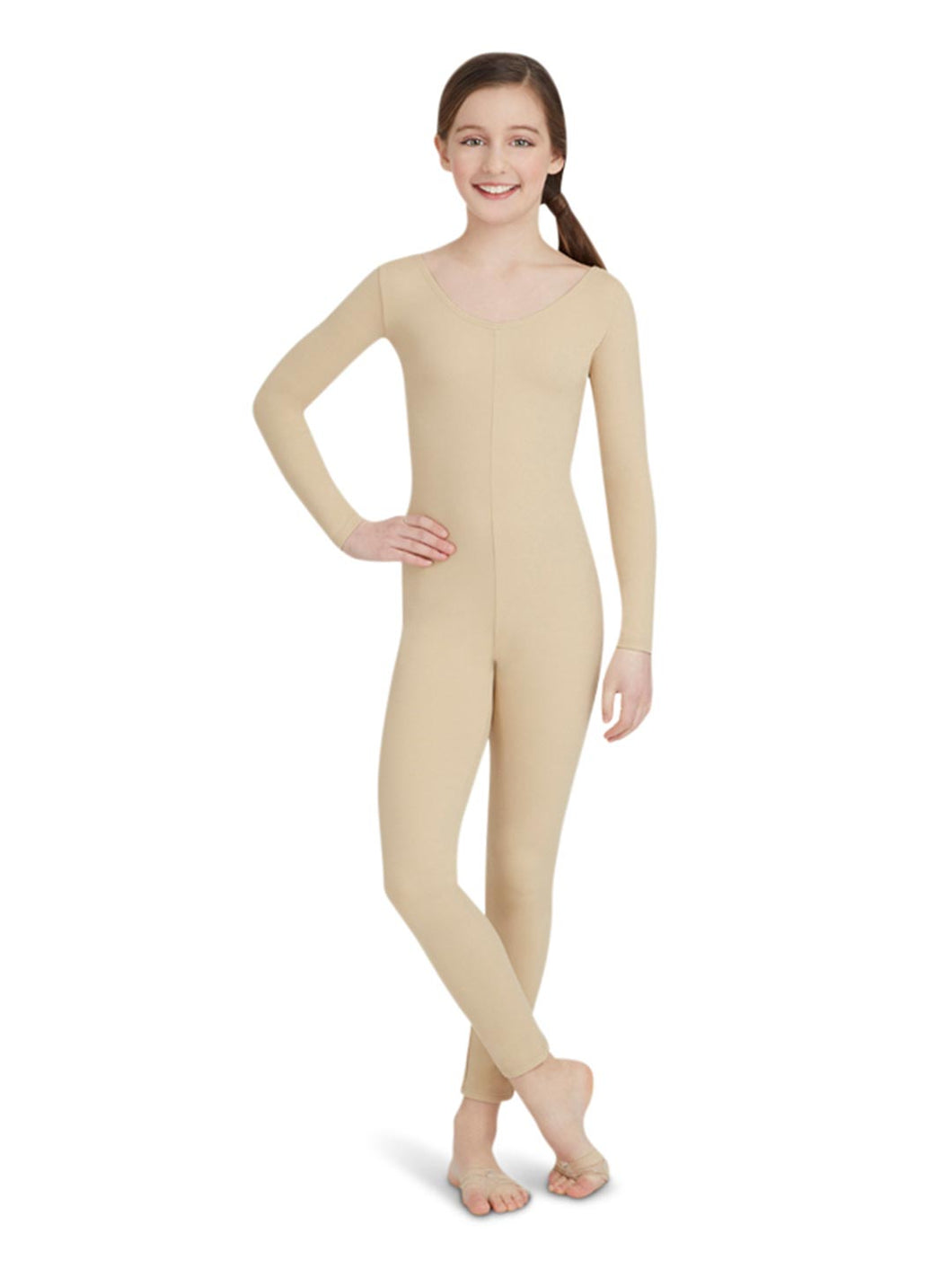 CAPEZIO TB114  Girls Long Sleeve Unitard